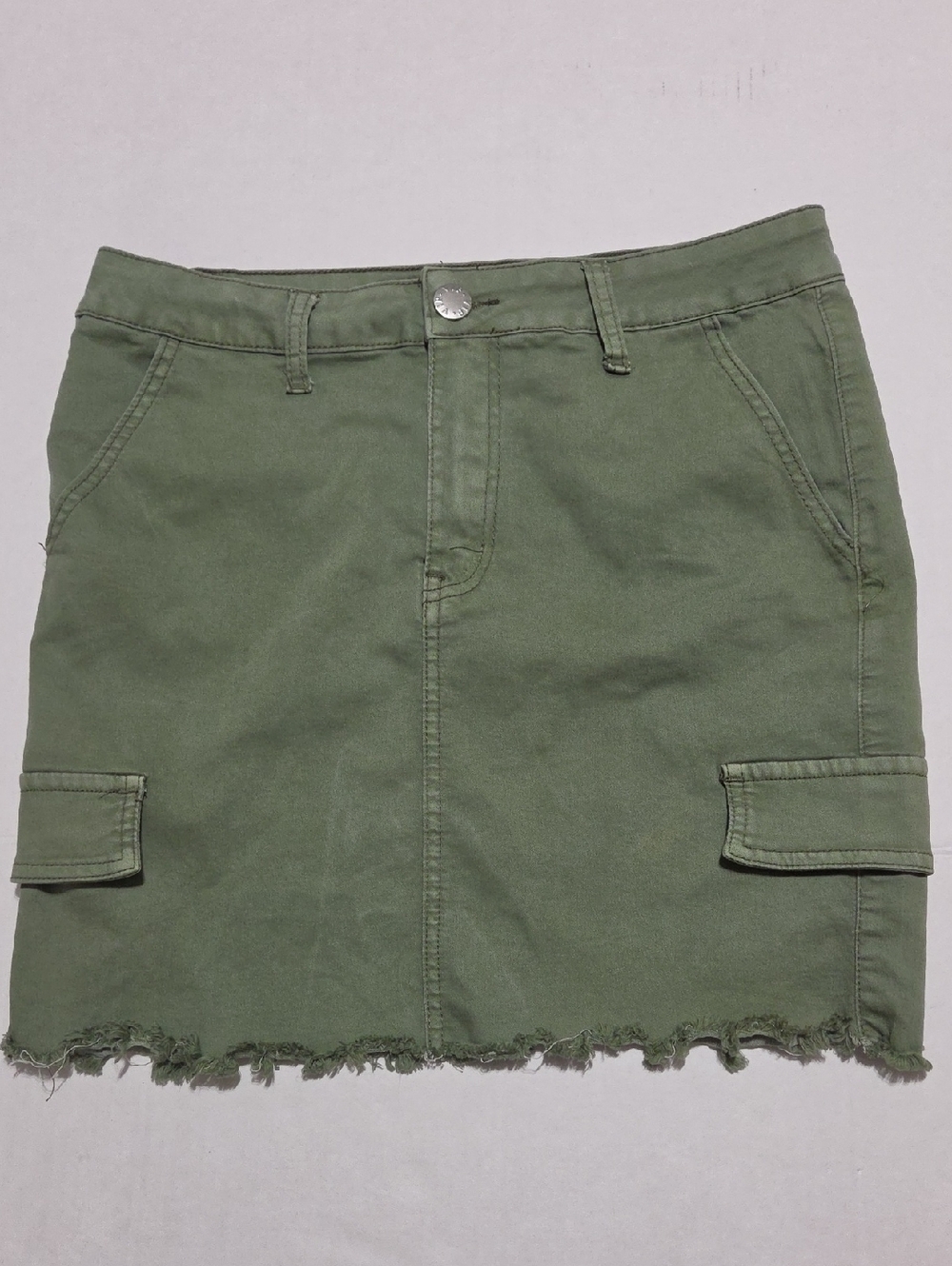 VIP Sage Green Cargo Mini Skirt